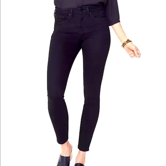 𝅺nydj Ami Skinny Ankle Jeans in Black size 2P - Picture 1 of 12
